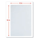 Laminating Pouches, 3 Mil, 18" X 12", Gloss Clear, 25/pack