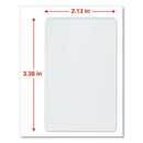 Laminating Pouches, 5 Mil, 2.13" X 3.38", Gloss Clear, 25/pack