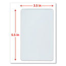 Laminating Pouches, 5 Mil, 5.5" X 3.5", Gloss Clear, 25/pack