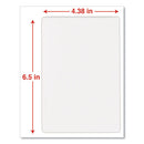 Laminating Pouches, 5 Mil, 6.5" X 4.38", Gloss Clear, 100/box