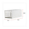 Heavy-duty Storage Drawers, Letter Files, 14" X 25.5" X 11.5", White, 6/carton