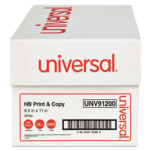 Multipurpose Paper, 96 Bright, 20 Lb Bond Weight, 8.5 X 11, White, 500 Sheets/ream, 10 Reams/carton