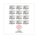 Professional-grade Heavy-duty Storage Boxes, Letter/legal Files, White, 12/carton