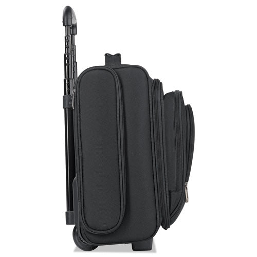 Classic Rolling Overnighter Case, Fits Devices Up To 15.6", Ballistic Polyester, 16.14 X 6.69 X 13.78, Black