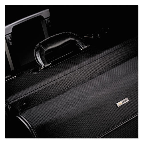 Classic Rolling Catalog Case, Fits Devices Up To 16", Polyester, 18 X 8 X 14, Black