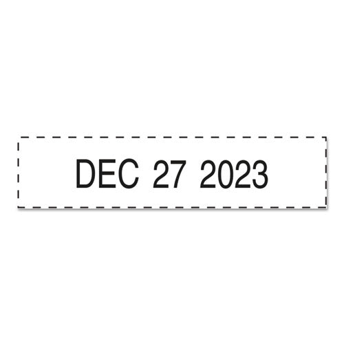 Printy Economy Date Stamp, Self-inking, 1.63" X 0.38", Black