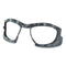 Seismic Sealed Eyewear, Black Polycarbonate Frame, Clear Polycarbonate Lens