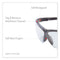 Genesis Safety Eyewear, Black Nylon Frame, Clear Polycarbonate Lens