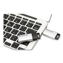 Store 'n' Go Secure Pro Usb Flash Drive With Aes 256 Encryption, 128 Gb, Silver