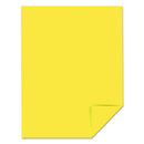 Color Cardstock, 65 Lb Cover Weight, 8.5 X 11, Lift-off Lemon, 250/pack