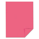 Color Cardstock, 65 Lb Cover Weight, 8.5 X 11, Plasma Pink, 250/pack