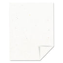 Color Cardstock, 65 Lb Cover Weight, 8.5 X 11, Stardust Flecked White, 250/pack