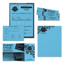 Color Paper, 24 Lb Bond Weight, 8.5 X 11, Lunar Blue, 500 Sheets/ream