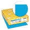 Exact Brights Paper, 20 Lb Bond Weight, 8.5 X 11, Bright Blue, 500/ream