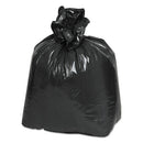 Linear Low-density Can Liners, 16 Gal, 0.6 Mil, 24" X 33", Black, 25 Bags/roll, 20 Rolls/carton