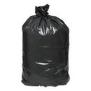 Linear Low-density Can Liners, 60 Gal, 0.9 Mil, 38" X 58", Black, 10 Bags/roll, 10 Rolls/carton