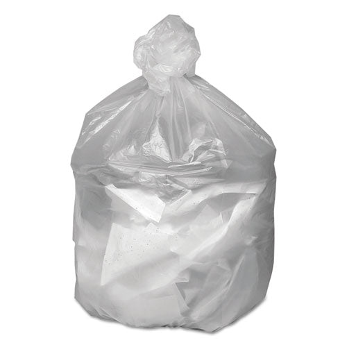 Waste Can Liners, 30 Gal, 8 Microns, 30" X 36", Natural, 25 Bags/roll, 20 Rolls/carton