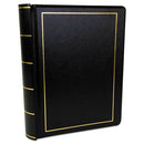 Looseleaf Corporation Minute Book, 1-subject, Unruled, Black/gold Cover, (250) 11 X 8.5 Sheets