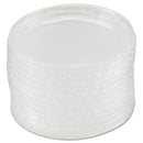 Deli Container Lids, Plug-style, Clear, Plastic, 50/pack, 10 Packs/carton