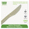 Ecosense Renewable Plant Starch Cutlery, Knife, 7", 50/pack, 20 Pack/carton