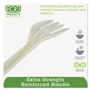 Ecosense Renewable Plant Starch Cutlery, Fork, 7", 50/pack, 20 Pack/carton