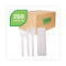 Ecosense Renewable Psm Wrapped Cutlery Kit, White, 250/carton