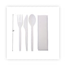 Ecosense Renewable Psm Wrapped Cutlery Kit, White, 250/carton