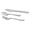 Reflections Heavyweight Plastic Utensils, Fork, Silver, 7", 40/pack