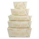 No Tree Folded Takeout Containers, 95 Oz, 6.5 X 8.7 X 3.5, Natural, Sugarcane, 160/carton