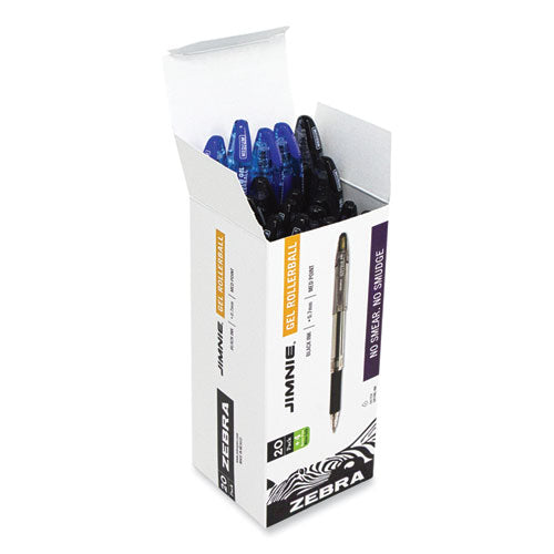 Jimnie Gel Pen Value Pack, Stick, Medium 0.7 Mm, Black Ink, Smoke Barrel, 24/box