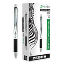 Z-grip Flight Ballpoint Pen, Retractable, Bold 1.2 Mm, Black Ink, White Barrel, 12/pack