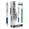 Z-grip Flight Ballpoint Pen, Retractable, Bold 1.2 Mm, Blue Ink, White Barrel, 12/pack