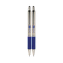 F-402 Ballpoint Pen, Retractable, Fine 0.7 Mm, Blue Ink, Stainless Steel/blue Barrel, 2/pack