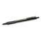 F-701 Ballpoint Pen, Retractable, Fine 0.7 Mm, Black Ink, Stainless Steel/black Barrel