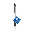 Sarasa Dry X20+ Gel Pen, Retractable, Fine 0.7 Mm, Black Ink, White Barrel, Dozen