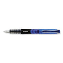 Fountain Pen, Fine 0.6 Mm, Blue Ink, Blue, 12/pack