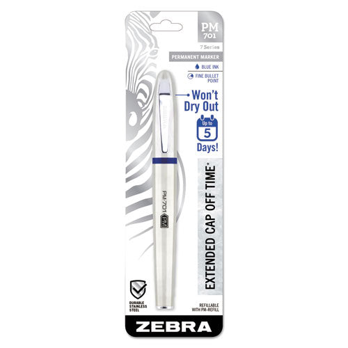 Pm-701 Permanent Marker, Medium Bullet Tip, Blue