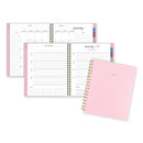 Harmony Weekly/monthly Poly Planner, 8.81 X 7.88, Pink Cover, 13-month (jan To Jan): 2024 To 2025