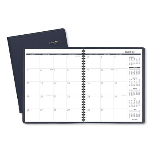 Monthly Planner, 11 X 9, Navy Cover, 15-month (jan To Mar): 2024 To 2025