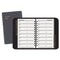 Telephone/address Book, 4.78 X 8, Black Simulated Leather, 100 Sheets