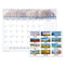 Landscape Panoramic Desk Pad, Landscapes Photography, 22 X 17, White Sheets, Clear Corners, 12-month (jan To Dec): 2024