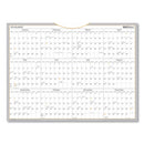 Wallmates Self-adhesive Dry Erase Yearly Planning Surfaces, 24 X 18, White/gray/orange Sheets, 12-month (jan To Dec): 2024