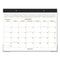 Two-color Desk Pad, 22 X 17, White Sheets, Black Binding, Clear Corners, 12-month (jan To Dec): 2024