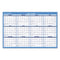 Horizontal Reversible/erasable Wall Planner, 36 X 24, White/blue Sheets, 12-month (jan To Dec): 2024