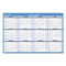 Horizontal Reversible/erasable Wall Planner, 48 X 32, White/blue Sheets, 12-month (jan To Dec): 2024