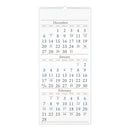 Three-month Reference Wall Calendar, 12 X 27, White Sheets, 15-month (dec To Feb): 2023 To 2025