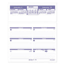 Flip-a-week Desk Calendar Refill, 7 X 6, White Sheets, 12-month (jan To Dec): 2024