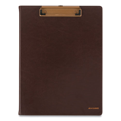 Signature Collection Monthly Clipfolio, 11 X 8, Distressed Brown Cover, 13-month (jan To Jan): 2023 To 2024