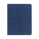 Pressboard Report Cover With Tyvek Reinforced Hinge, Two-piece Prong Fastener, 3" Capacity, 8.5 X 11, Dark Blue/dark Blue