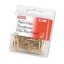 Gold Tone Paper Clips,